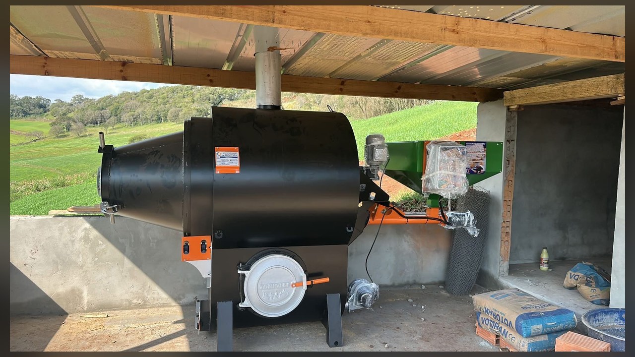 Desidratador — equipamento instalado em propriedade rural
